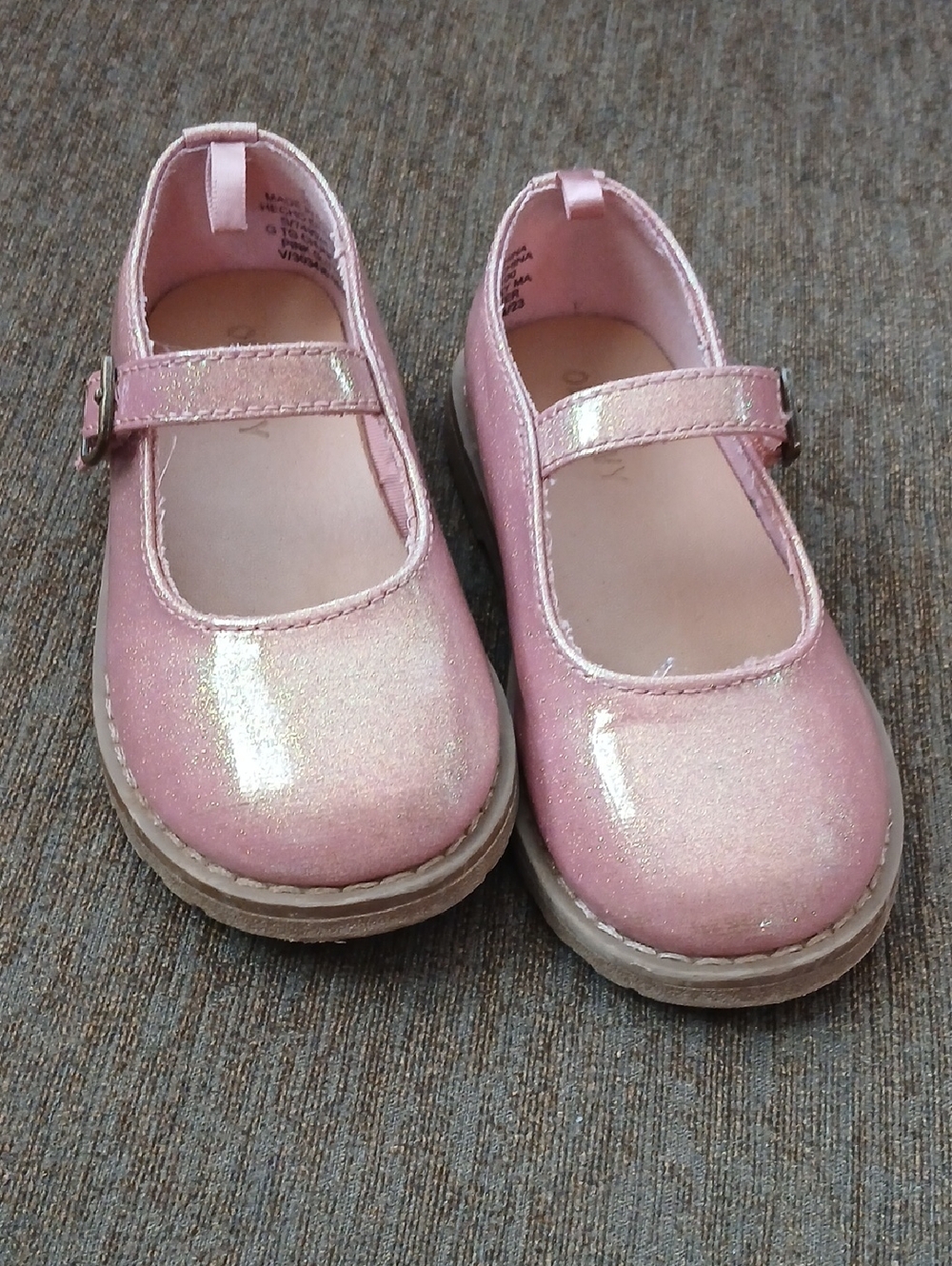 Old Navy Toddler Pink Glitter Mary  Janes
